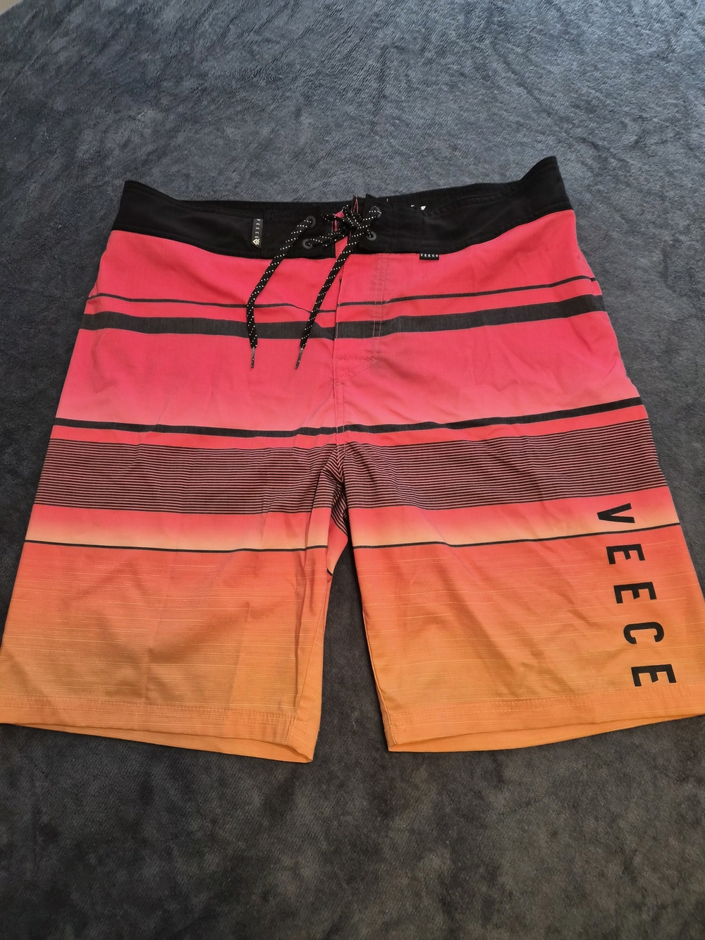 Veece Gradient Pink to Orange Men’s Swim Trunks (32)